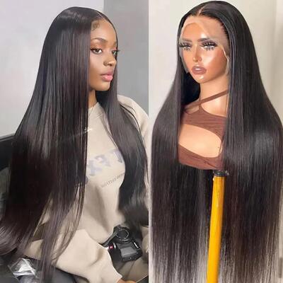Front Lace Long Straight Synthetic Wig长直发女士化纤假发