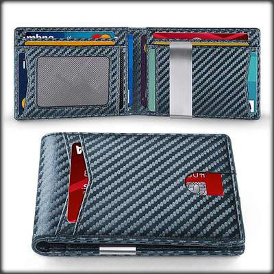rfid dollar clip men's short wallet multi-function card