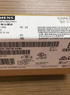 西门子S7-1200PLC SB1223数字量模块6ES7223-3BD30-0XB0