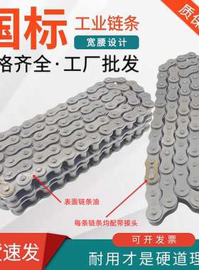 国标加厚工业输送传动链08B10A12A16A4分5分6分1寸20A24A单排双排
