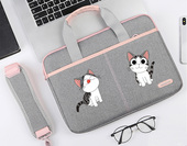 单肩笔记本电脑包斜跨手提可爱防水适用于苹果华为联想戴尔惠普华硕宏基小米神舟微软15 6寸14寸13 3英寸女包