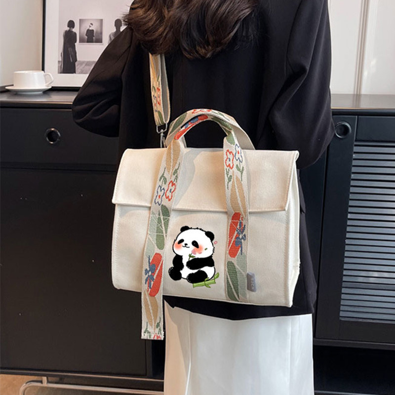 2026新品帆布包单肩斜挎手提厚实可爱印花文艺小清新女生帆布袋,箱包皮具/热销女包/男包,时尚帆布包,淘宝优惠券,粉丝福利购,淘宝优惠卷