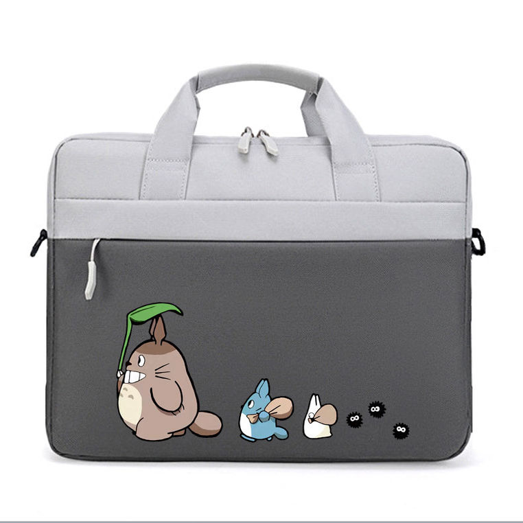 简约手提电脑包防震气囊笔记本电脑单肩包大容量商务斜挎包公文包适用于联想苹果华为戴尔惠普华硕宏基小米