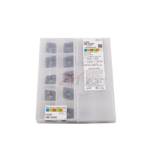 正宗日立铣刀片 CPMT160408Z CY250/JP4020 TJU刀片 R0.8菱形刀粒