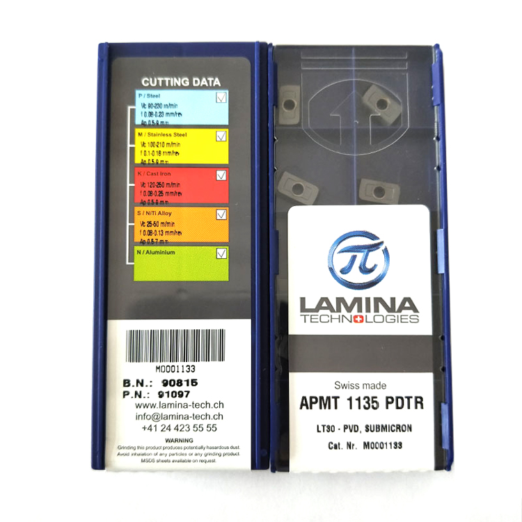 瑞士LAMINA拉米拉/林妮娜刀片APMT1135/1604PDR/SEHT1204AFN LT30