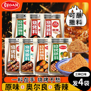 草原红太阳烧烤料35g*4袋烤肉烤翅烧烤火锅蘸料家用烤串撒料腌料
