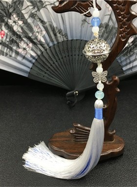 汉服旗袍压襟流苏铃铛古风挂件
