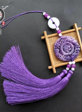 手工特色玉佩双流苏挂坠国风饰品