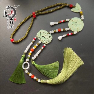 秦汉曲直裾魏晋风手工腰挂古风汉服战国袍配饰仿玉玉佩古装腰佩