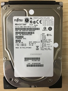 原装Fujitsu MBA3073NP 73GB 68pin SCSI二手机械硬盘服务器硬盘