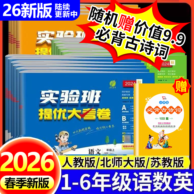 实验班提优大考卷小学学霸全优上