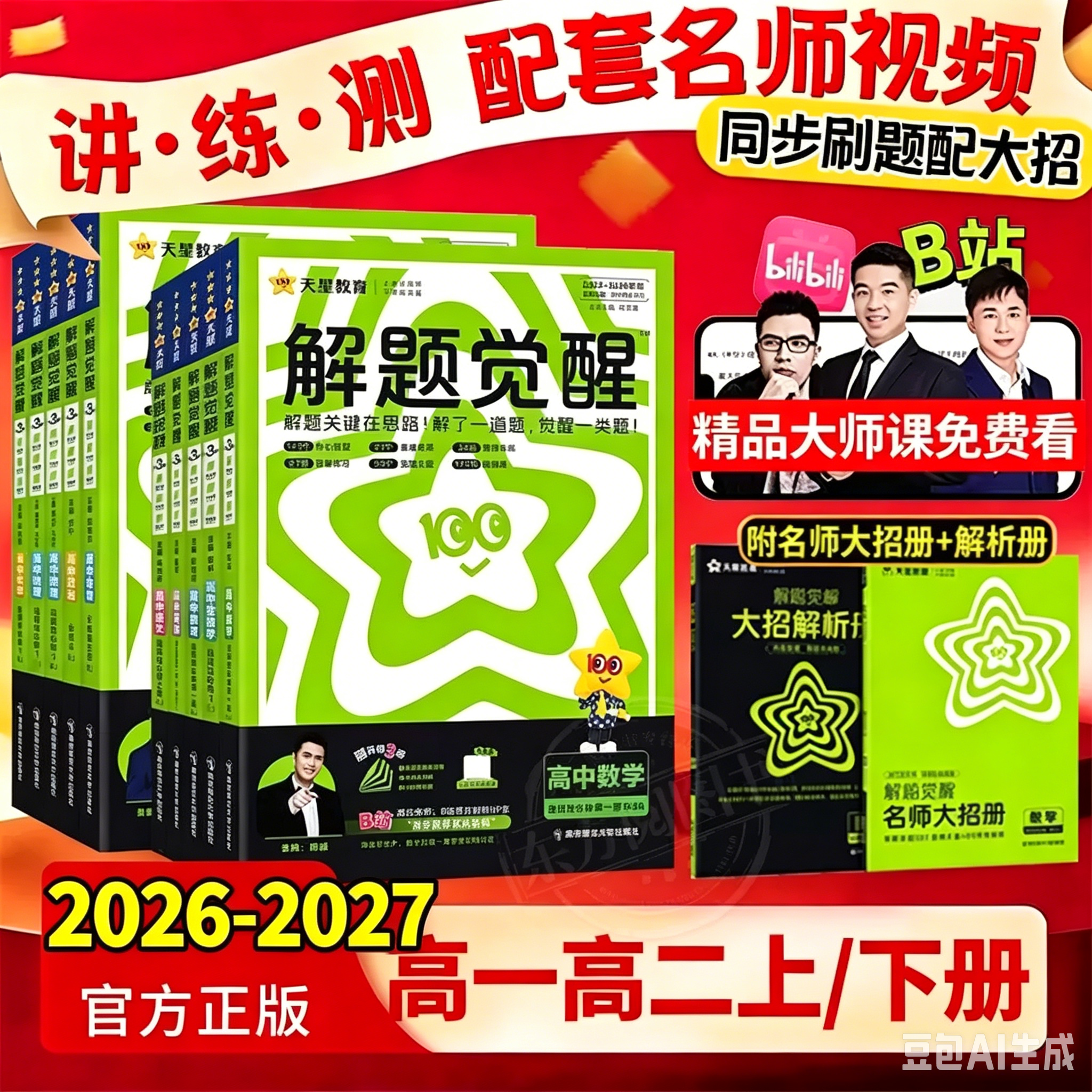 2026春解题觉醒高一物理必修三数学化学生物语文英语政治历史地理高二选择性必修一二三高中选修同步练习册高考教辅资料书天星