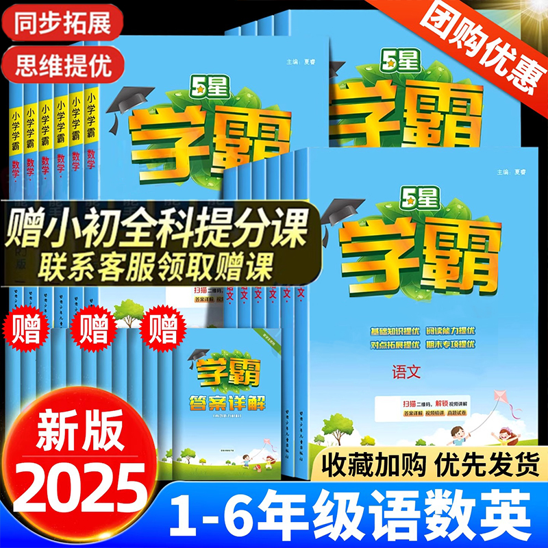 小学学霸同步教材练习册题