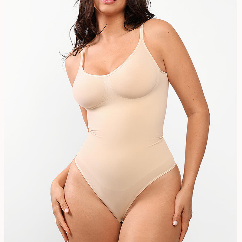 수출여성 뱃살 극박댄스 시스루 하의 원피스 서스펜더 삼각조끼 스킨 컬러 타이트 메쉬 살색