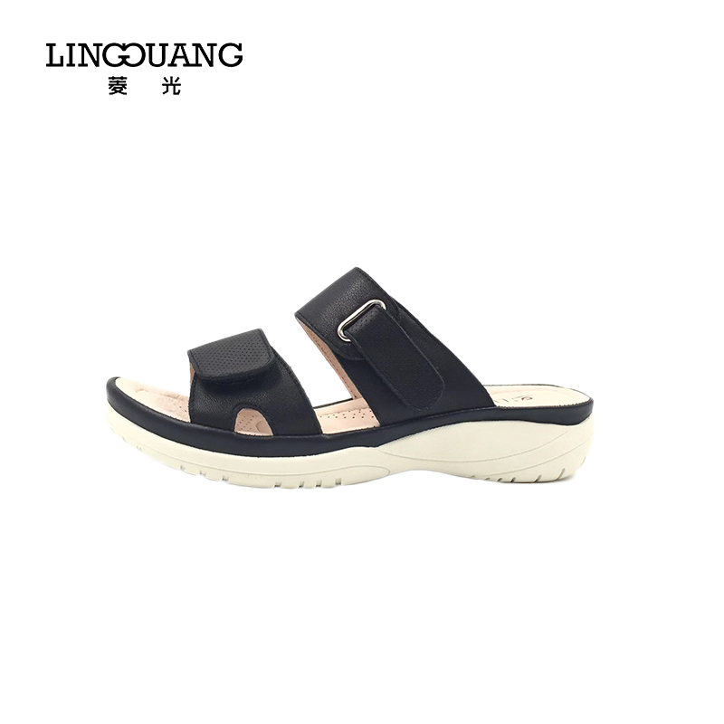 菱光女凉2022夏季休闲日常平底