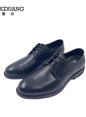 男鞋新款春秋正装尖头舒适商务皮鞋耐磨结婚德比鞋A43B3790