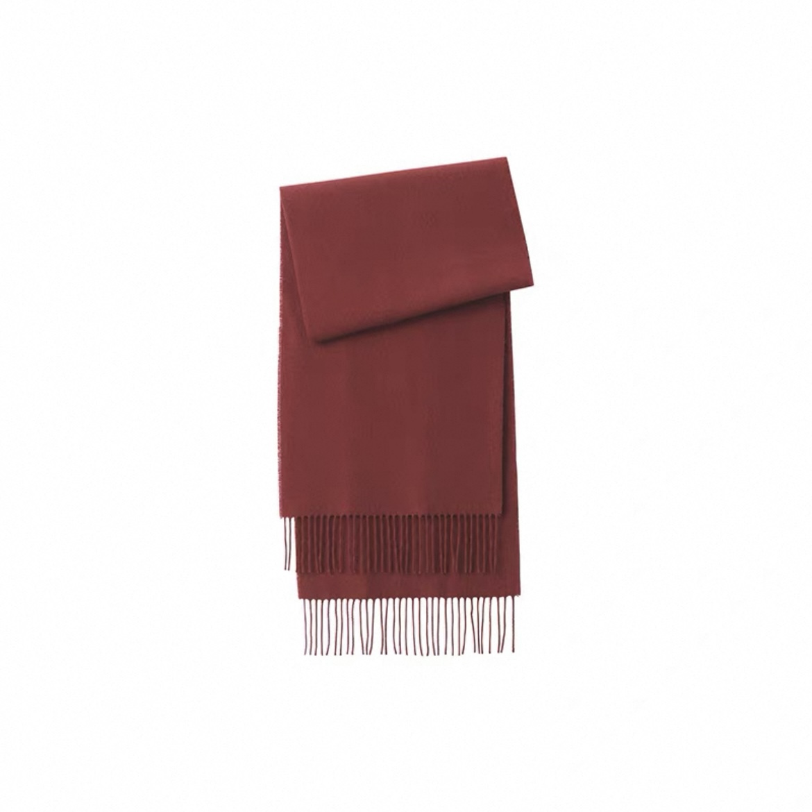 现货无印良品MUJI男女通用羊毛编织围巾纯色格纹围巾弹力百搭护颈