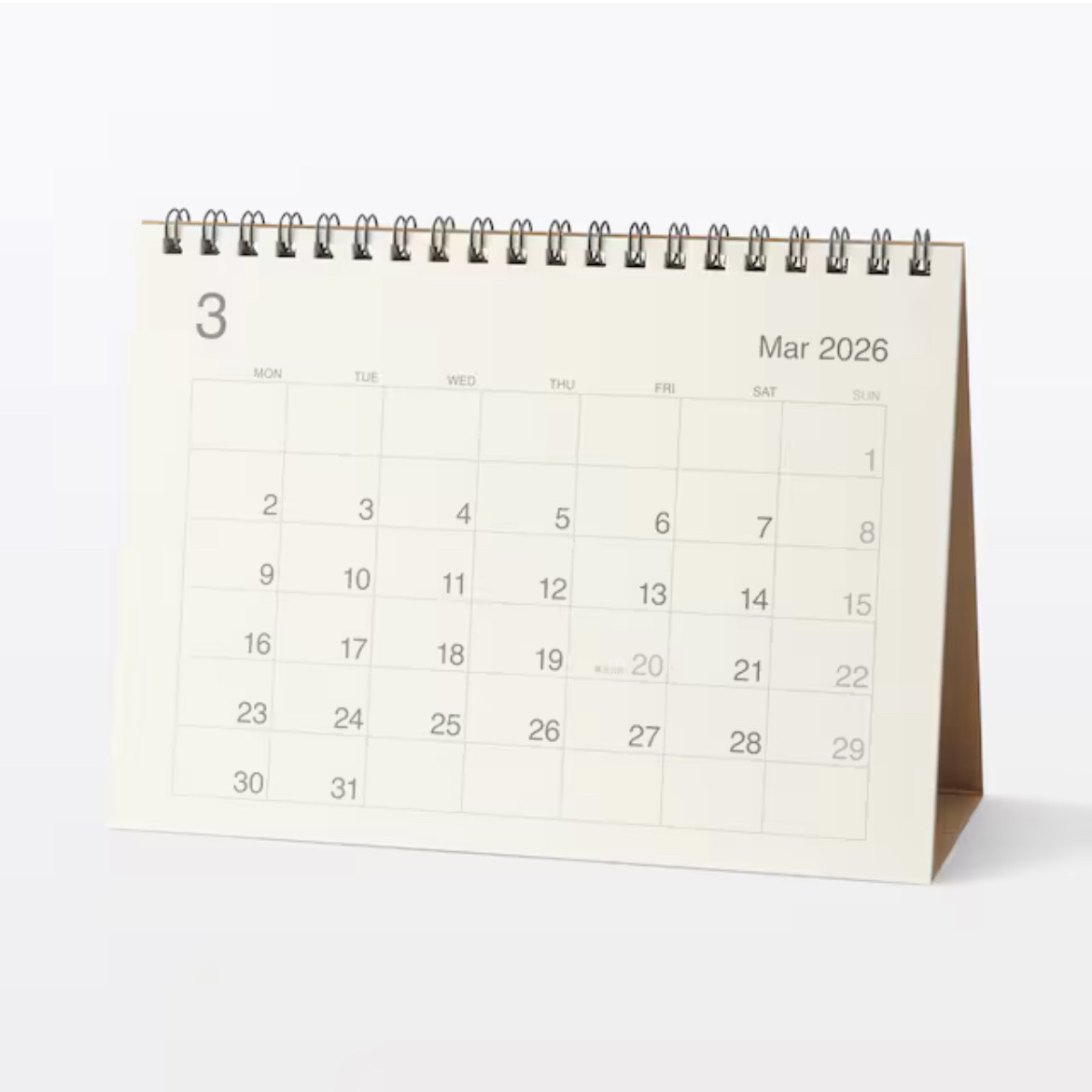 现货日本无印MUJI桌面台历挂历2025年新年日历月周计划规划12月起