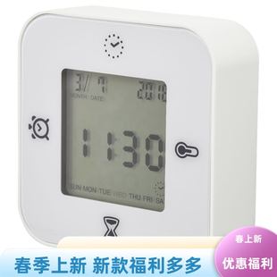 宜家代购库克斯洛托普电子表温度计计时器多功能学生智能四面闹钟