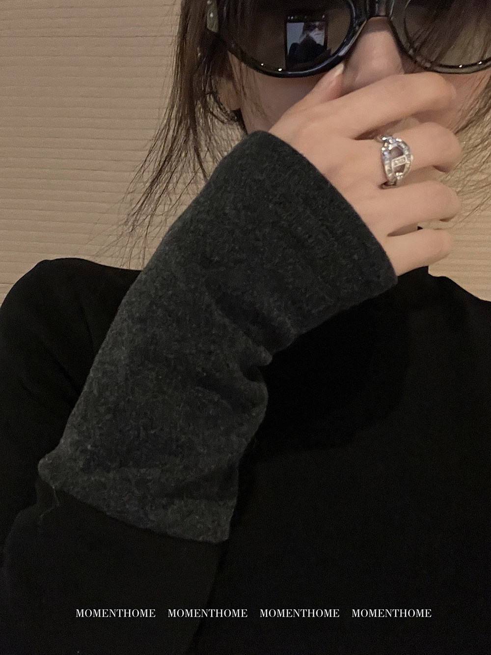 MOMENTHOME猪鼻子戒指女