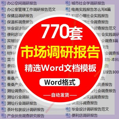 大学生社会调研实践行业报告行业市场社会调查报告调查问卷数据w