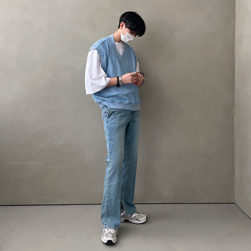 MRCYC直筒宽松牛仔裤男春秋季韩系潮牌ins百搭阔腿休闲痞帅长裤子,男装,牛仔裤,淘宝优惠券,粉丝福利购,淘宝优惠卷