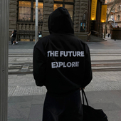 字母绣花开衫 卫衣男2026春季 新款 MRCYC美式 韩系宽松连帽短款 外套