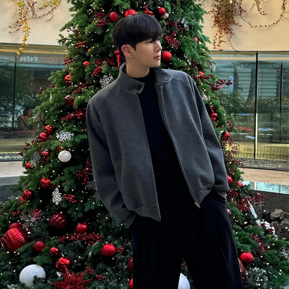 MRCYC轻熟风立领夹克男士秋冬季加厚上衣韩系潮流高级感休闲外套,男装,夹克,淘宝优惠券,粉丝福利购,淘宝优惠卷