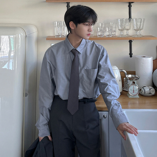 长袖 MRCYC简约休闲衬衫 新款 春季 衬衣韩系宽松寸衣dk制服内搭 男士