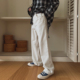 宽松cleanfit穿搭韩系潮流阔腿裤 MRCYC简约高级直筒牛仔裤 男春季