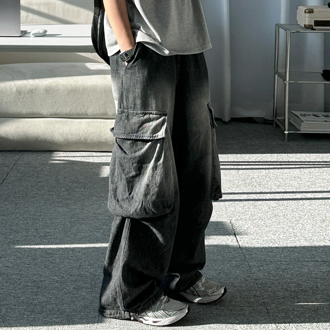 MRCYC复古水洗直筒牛仔裤男夏季宽松阔腿工装裤子韩系通勤风穿搭,男装,牛仔裤,淘宝优惠券,粉丝福利购,淘宝优惠卷