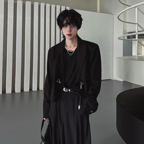 MRCYC韩版宽松短款休闲西服