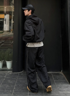 MRCYC连帽冲锋衣外套男士直筒裤