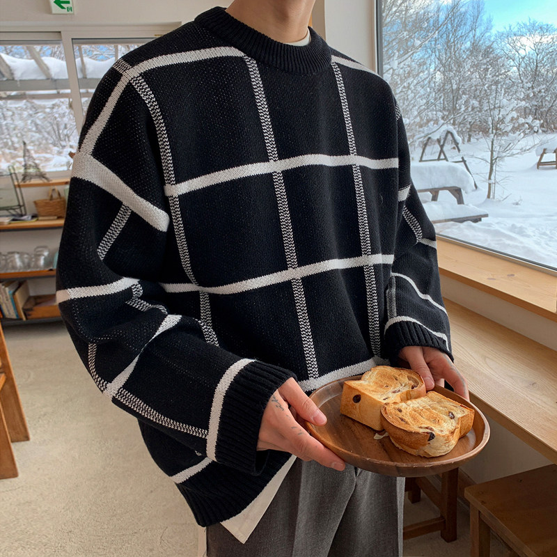 MRCYC MENS LAZY STYLE SWEATER AUTUMN KOREAN VERSION OF THE LOOSE PULLOVER SWEATER STUDENTS PERSONALITY JACKET TIDE