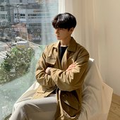 MRCYC男士 外套春秋韩系潮流帅气工装 多口袋上衣服休闲秋冬夹克男