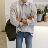 韩系潮流衬衫 秋季 帅气青少年衬衣长袖 MRCYC男士 港风日系寸衫 外套