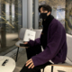 MRCYC秋冬季 加厚马海毛针织衫 韩系潮流慵懒风毛衣男纯色宽松上衣