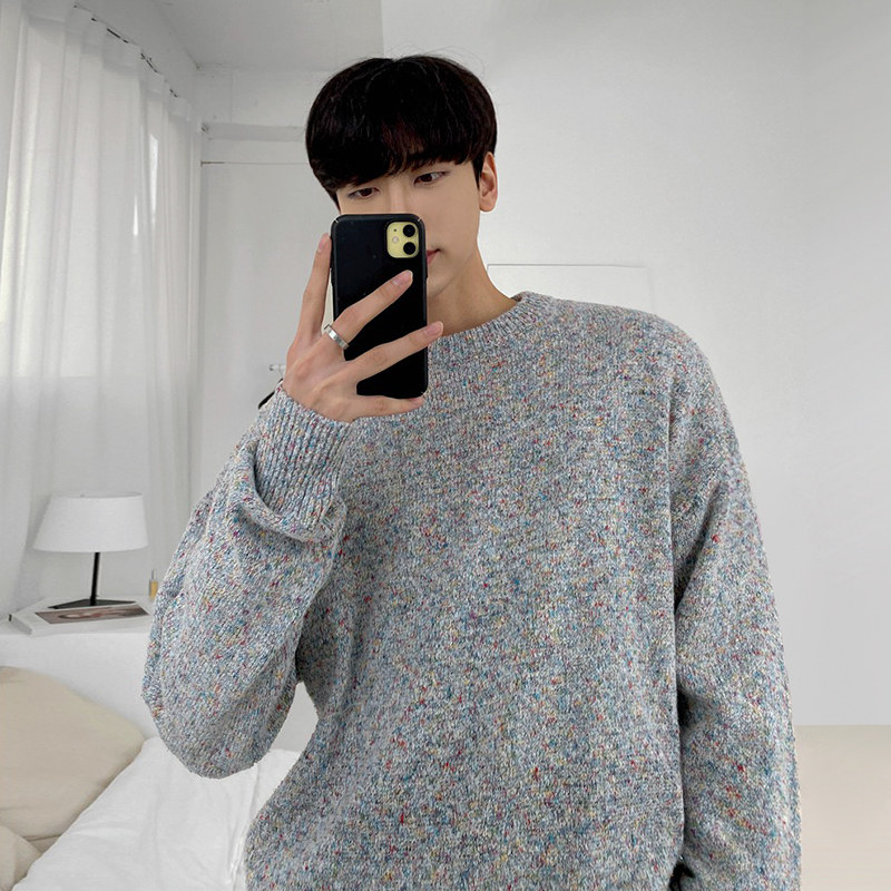 MRCYC圆领毛衣男士秋冬韩系宽松潮流百搭长袖套头针织打底衫上衣,男装,针织衫/毛衣,淘宝优惠券,粉丝福利购,淘宝优惠卷