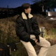 MRCYC高级感翻领棉衣男冬季 宽松羊羔毛保暖外套韩系潮流痞帅棉服
