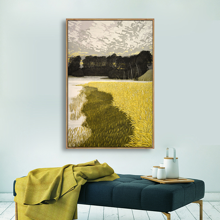 日式小清新北欧简约卡通挂画风景画客厅装饰画卧室床头书房玄关画图片