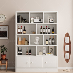 实木酒柜客厅靠墙柜子储物柜2026新款展示柜家用酒架置物架收纳柜