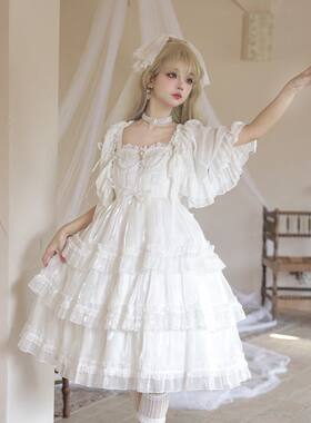 轻薄披纱宽松外罩衫lolita雪纺外套开衫新款防晒夏季短款披肩