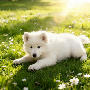 萨摩耶幼犬粘人大骨架幼崽幼宠便宜家养活物网红狗可爱型聪明圆脸