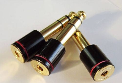 怪兽 镀金耳机转换头 6.5转3.5 耳放6.35 6.3mm转3.5mm大转小插头