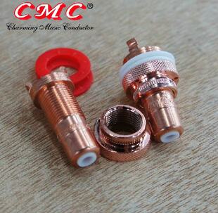 美国CMC-805-CU-R 瑞士进口纯紫铜RCA莲花座 音箱插座真品保证