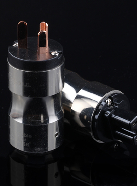 KRELL奇力K佬二代金属纯紫铜电源插头 HIFI美标/国标电源插头插尾