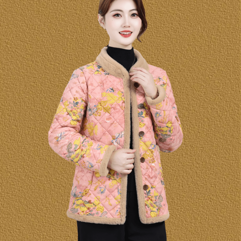 洋气妈妈装立领棉衣女短款加绒保暖棉服外套中老年奶奶装百搭棉袄,女装/女士精品,棉衣/棉服,淘宝优惠券,粉丝福利购,淘宝优惠卷