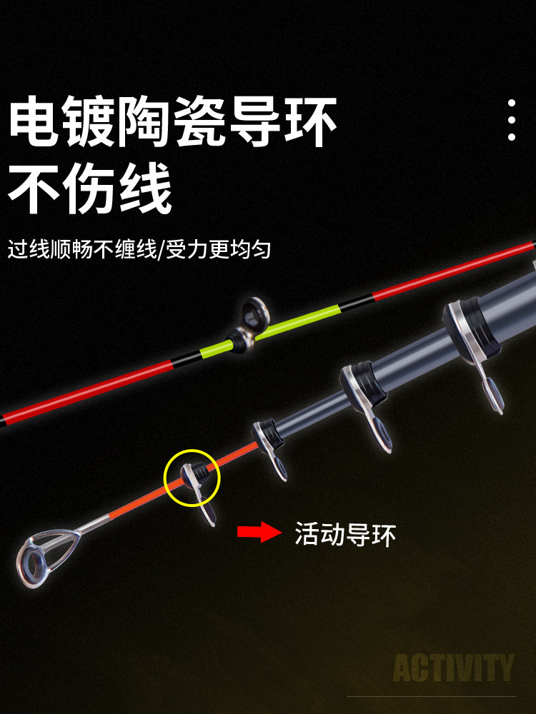 现货新款软尾小矶竿矶钓竿伐钓鱼B杆筏竿套装海竿抛竿岸抛筏竿全
