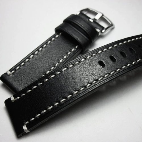 厚手工快拆头层牛皮表带20mm22mm