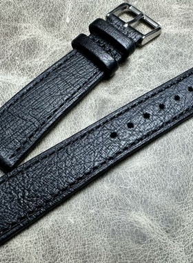 手工快拆柔软耐用19*16mm20*16mm鸵鸟皮薄型表带真皮手表链